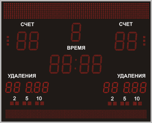 Табло для хоккея №14. Размер 2100х1700х130 мм. Табло для хоккея №14. Размер 2100х1700х130 мм.